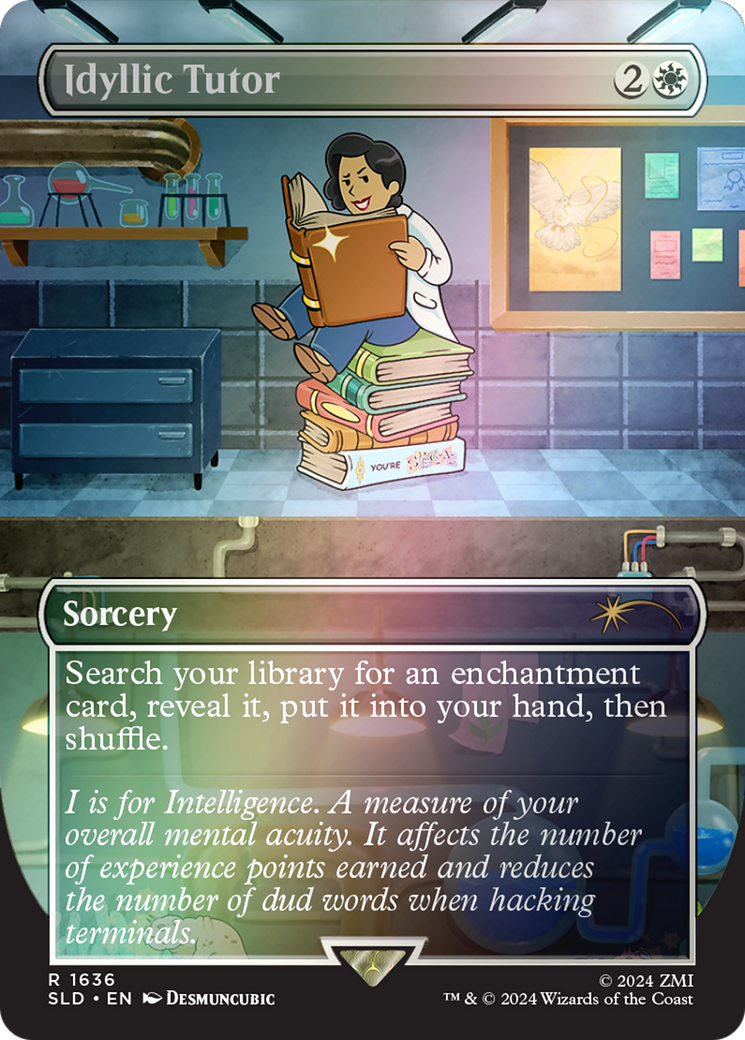 Idyllic Tutor (SLD-1636★) [Secret Lair] Drop (Borderless) Foil MTG Single Wizards of the Coast