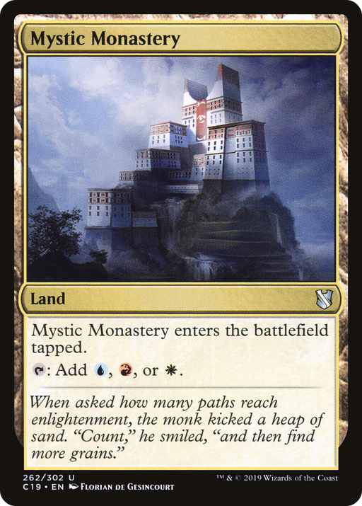 Mystic Monastery (C19-262) [Commander 2019] MTG Single Wizards of the Coast