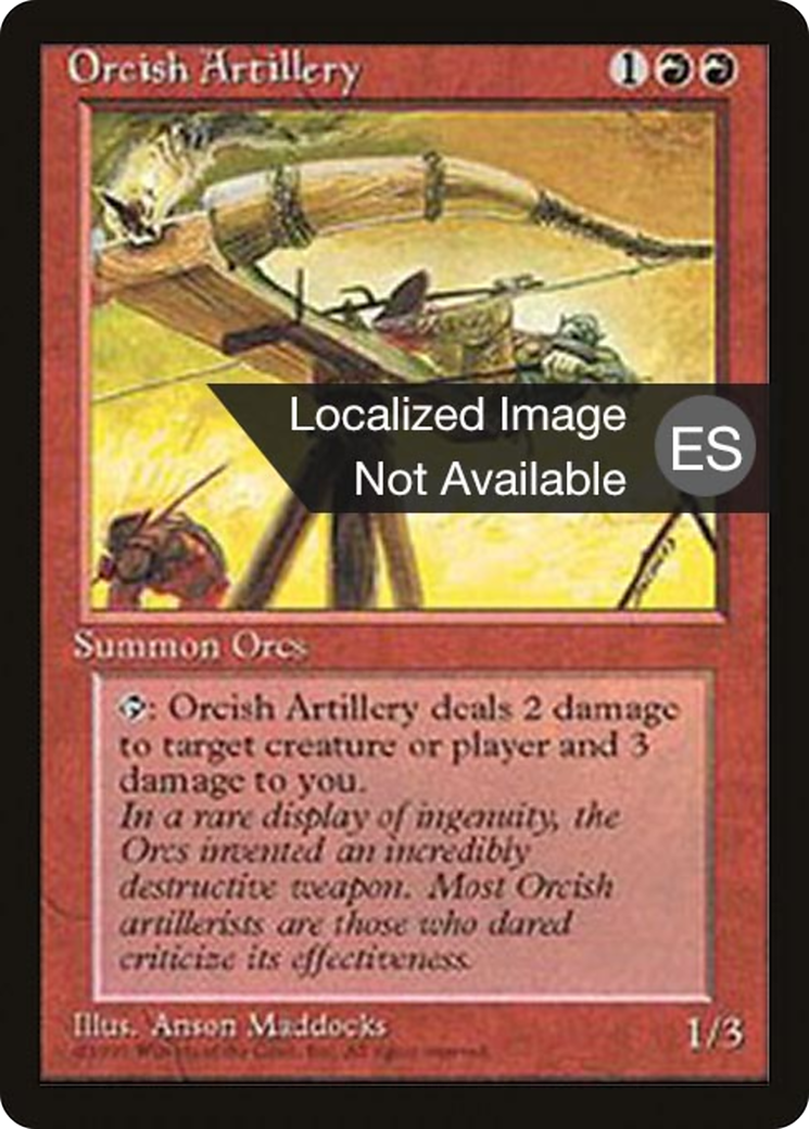 Orcish Artillery (4BB-214) [Fourth Edition Foreign Black Border] MTG Single Wizards of the Coast