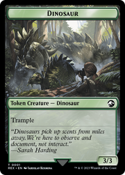 Map // Dinosaur (0001) Double-Sided Token [Tokens] The Lost Caverns of Ixalan Tokens MTG Single Magic: The Gathering