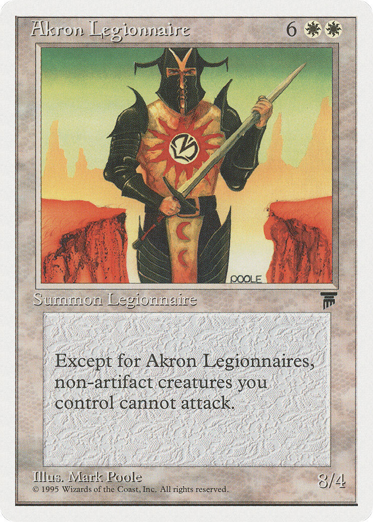 Akron Legionnaire (CHR-002) [Chronicles] MTG Single Wizards of the Coast