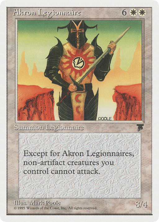 Akron Legionnaire (CHR-002) [Chronicles] MTG Single Wizards of the Coast