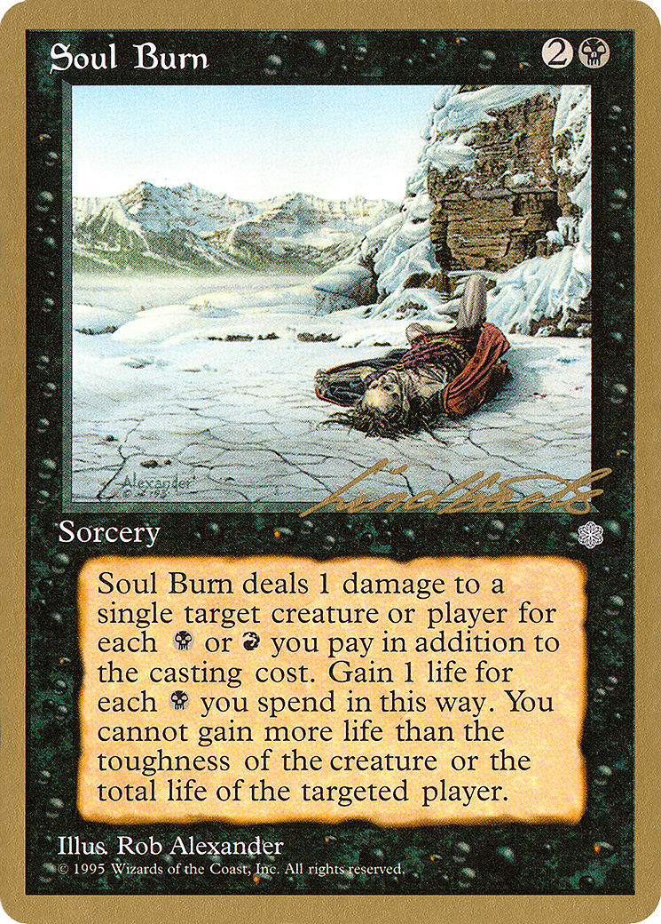 Soul Burn (WCD-LL161) [Misc] Pro Tour Collector Set MTG Single Wizards of the Coast