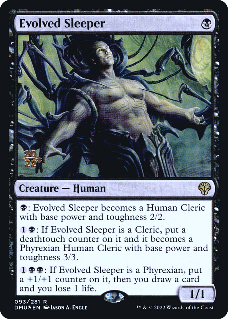 Evolved Sleeper (PRE-093) [Dominaria United Promos] Foil MTG Single Wizards of the Coast