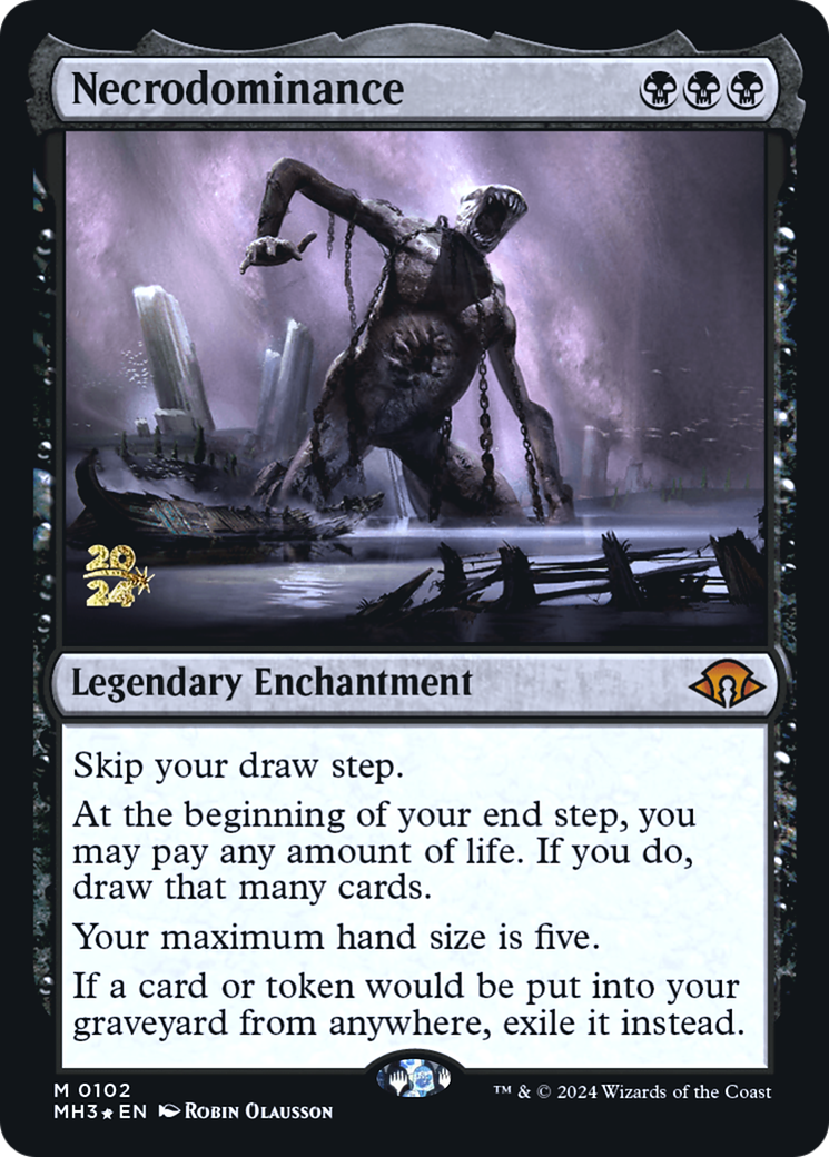 Necrodominance (PRE-102) [Modern Horizons 3 Promos] Foil MTG Single Wizards of the Coast