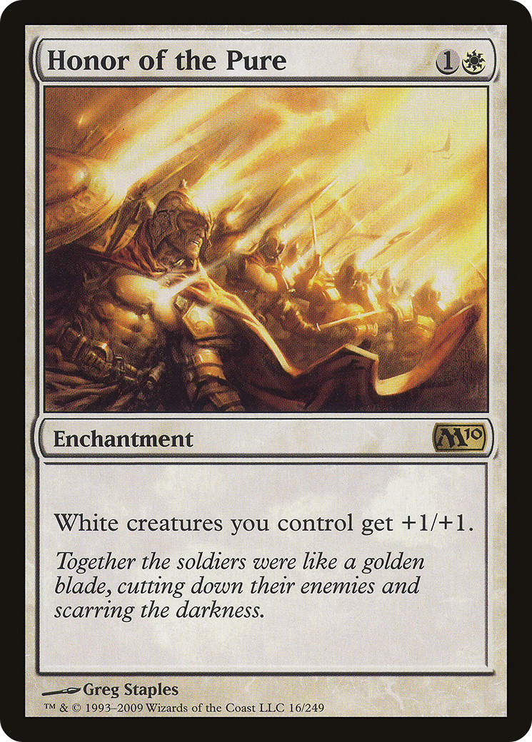 Honor of the Pure (M10-016) [Magic 2010] MTG Single Wizards of the Coast