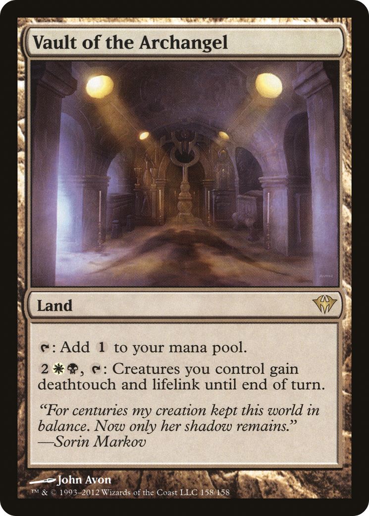 Vault of the Archangel (DKA-158) [Dark Ascension] MTG Single Wizards of the Coast