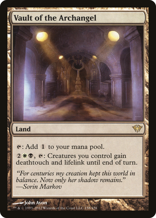 Vault of the Archangel (DKA-158) [Dark Ascension] MTG Single Wizards of the Coast