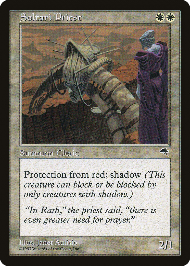 Soltari Priest (TMP-046) [Tempest] MTG Single Wizards of the Coast