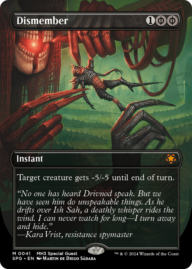 Dismember (SPG-041) [Special Guests] (Borderless) Foil MTG Single Wizards of the Coast