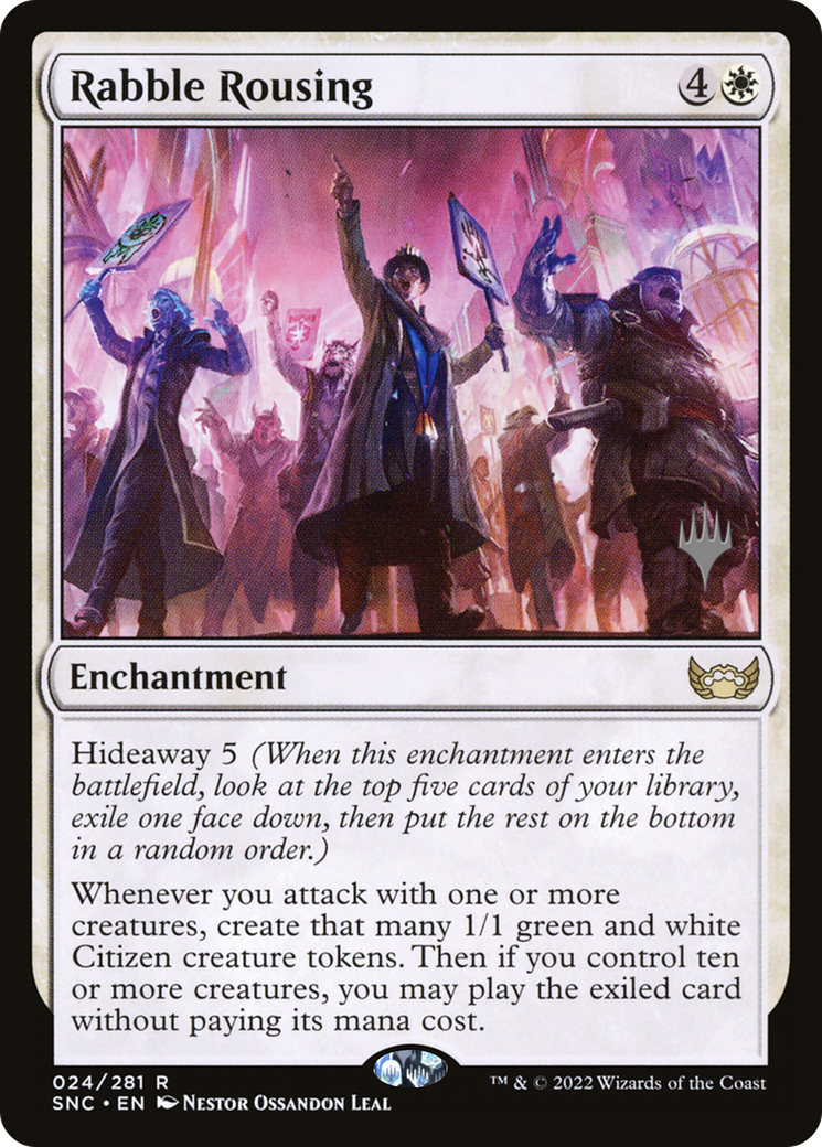 Rabble Rousing (PPSNC-024) [Streets of New Capenna Promos] Foil MTG Single Wizards of the Coast