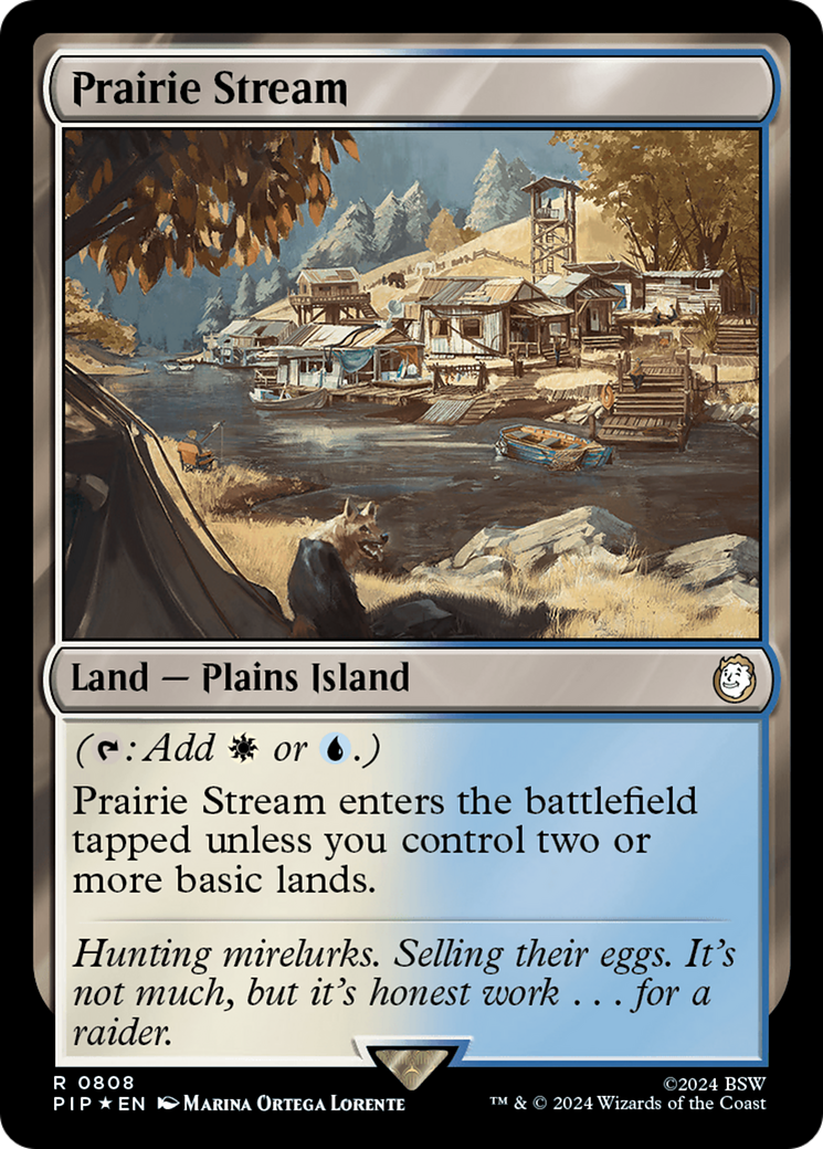Prairie Stream (Surge Foil) (PIP-808) [Fallout] Foil MTG Single Wizards of the Coast