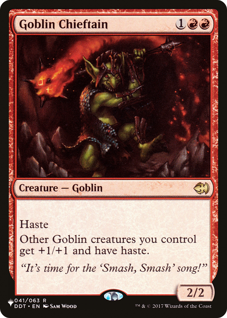 Goblin Chieftain (LIST-041/063) [Mystery Booster] The List MTG Single Wizards of the Coast