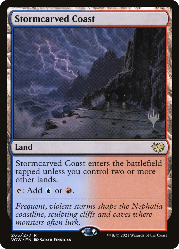 Stormcarved Coast (PPDMU-265P) [Innistrad: Crimson Vow Promos] MTG Single Wizards of the Coast