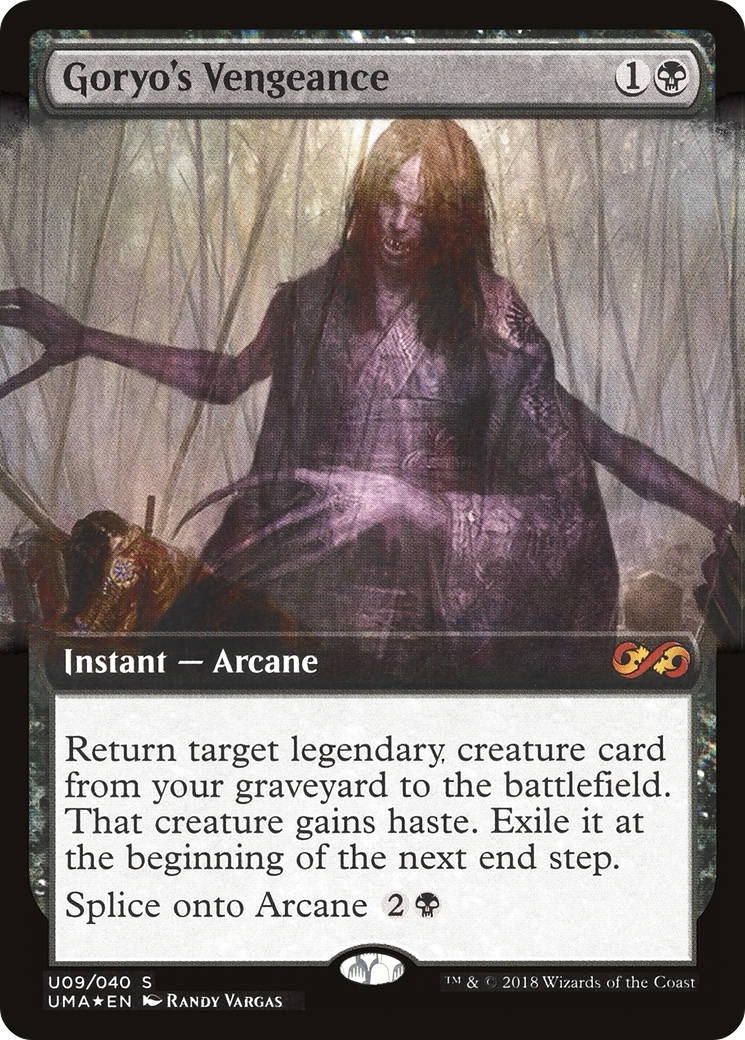 Goryo's Vengeance (UMA:BT-U09) [Ultimate Box Topper] (Extended Art) Foil MTG Single Wizards of the Coast