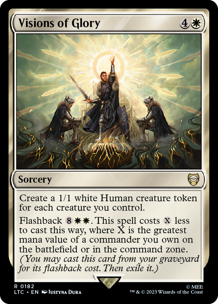Visions of Glory (LTC-182) [Tales of Middle-earth Commander] MTG Single Wizards of the Coast