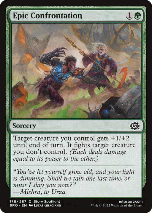 Epic Confrontation (BRO-176) [The Brothers' War] Foil MTG Single Wizards of the Coast