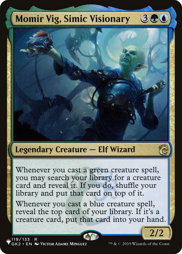 Momir Vig, Simic Visionary (LIST-GK2-119) [Mystery Booster] The List MTG Single Wizards of the Coast