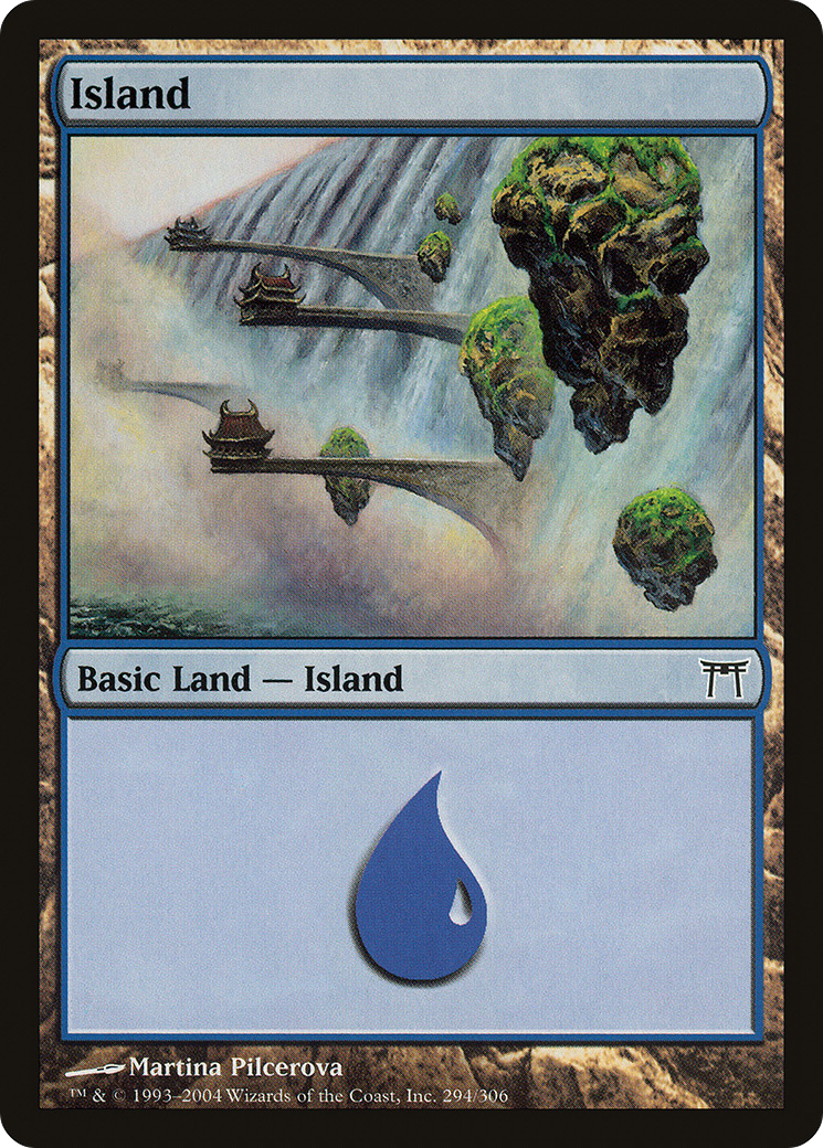 Island (CHK-294) [Champions of Kamigawa] Foil MTG Single Wizards of the Coast