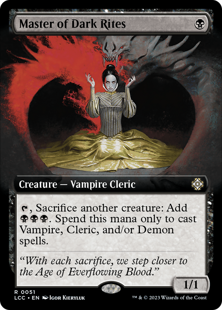Master of Dark Rites (LCC-051) [The Lost Caverns of Ixalan Commander] (Extended Art) MTG Single Wizards of the Coast