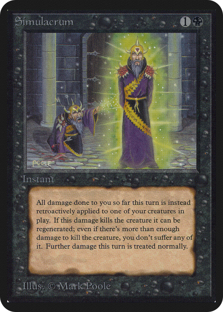 Simulacrum (LEA-128) [Oldschool] Limited Edition Alpha MTG Single Wizards of the Coast