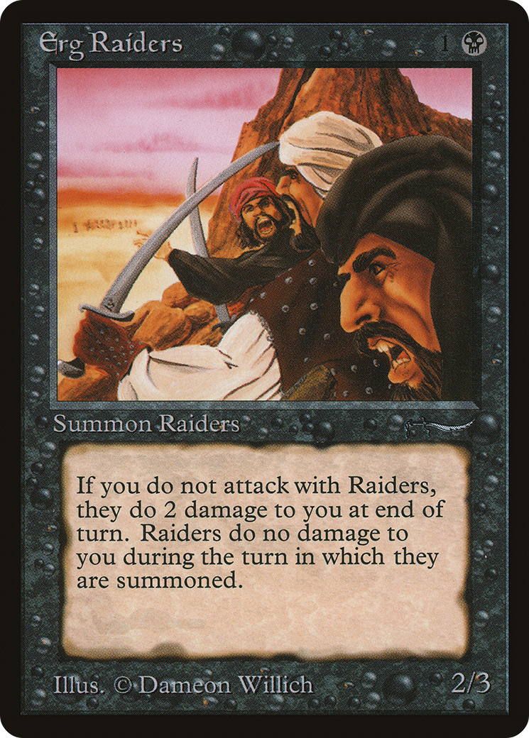 Erg Raiders (ARN-) [Oldschool] Arabian Nights MTG Single Wizards of the Coast