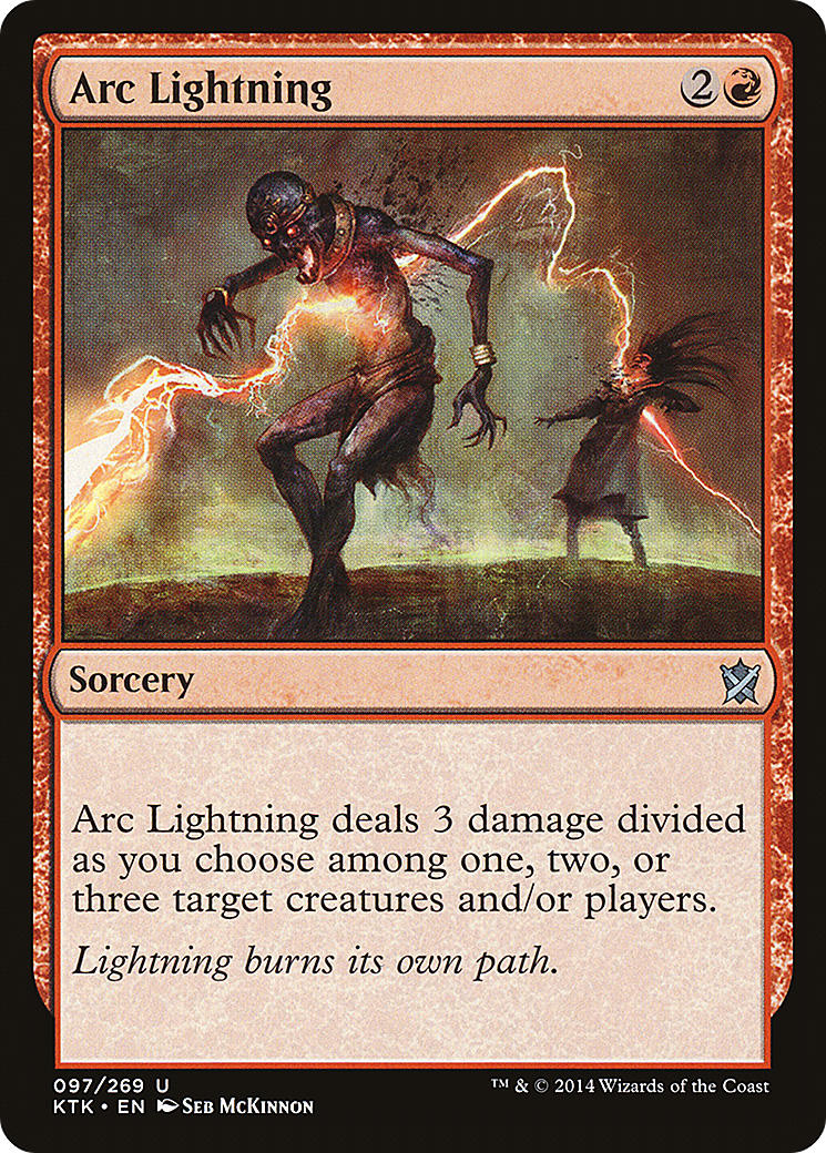 Arc Lightning (KTK-097) [Khans of Tarkir] Foil MTG Single Wizards of the Coast