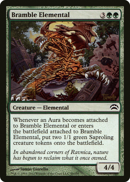 Bramble Elemental (PC2-059) [Misc] Planechase 2012 Foil MTG Single Wizards of the Coast