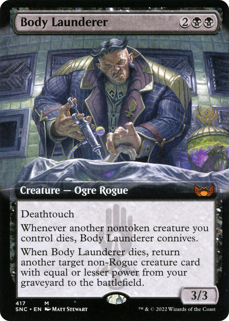 Body Launderer (SNC-417) [Streets of New Capenna] (Extended Art) Foil MTG Single Wizards of the Coast