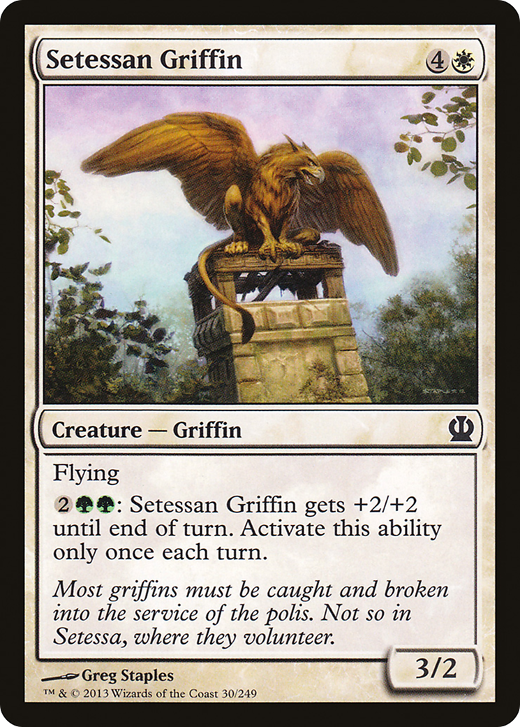 Setessan Griffin (THS-030) [Theros] Foil MTG Single Wizards of the Coast
