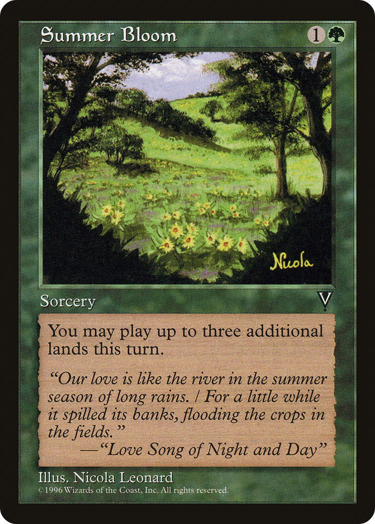 Summer Bloom (VIS-122) [Visions] MTG Single Wizards of the Coast