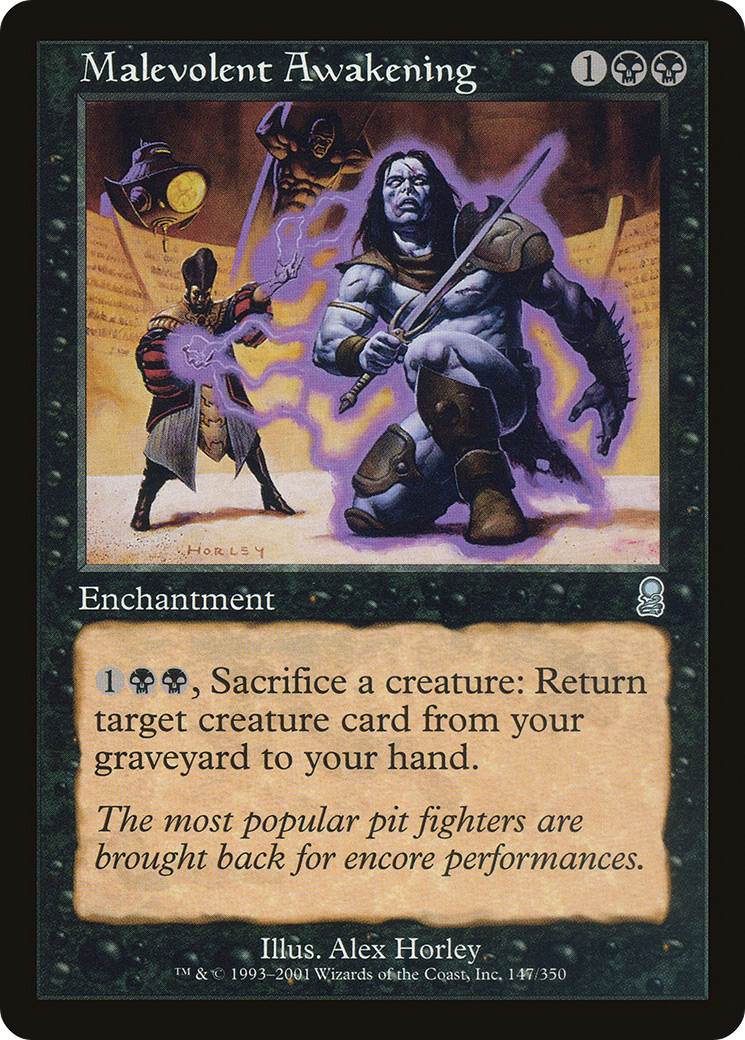 Malevolent Awakening (ODY-147) [Odyssey] MTG Single Wizards of the Coast