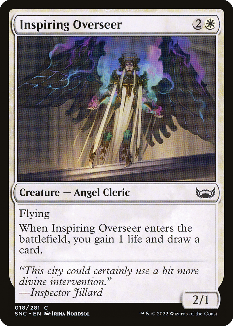 Inspiring Overseer (SNC-018) [Streets of New Capenna] MTG Single Wizards of the Coast