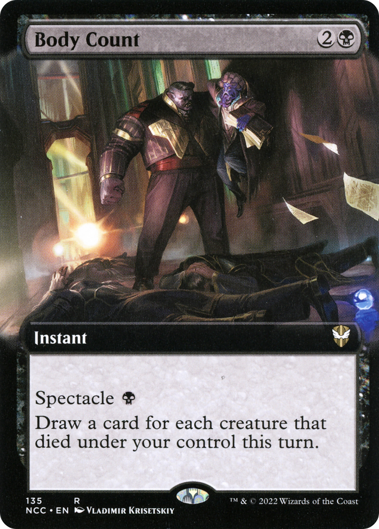 Body Count (NCC-135) [New Capenna Commander] (Extended Art) MTG Single Wizards of the Coast