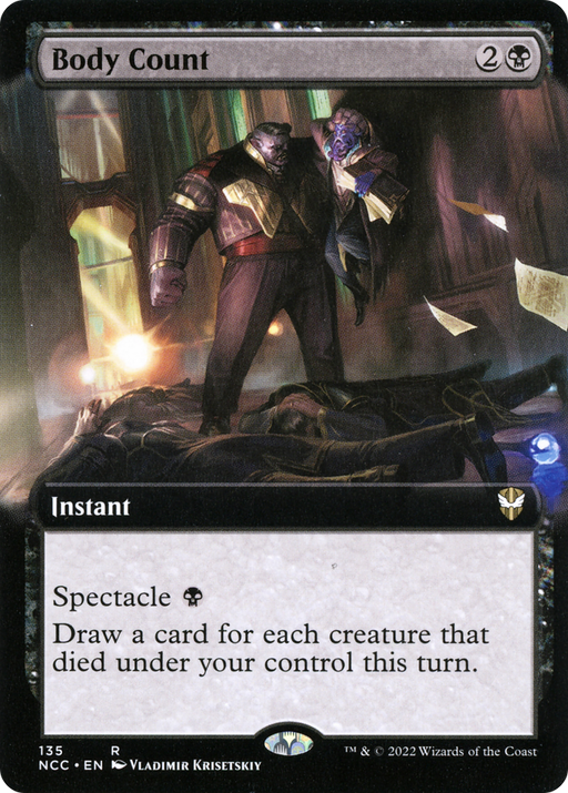Body Count (NCC-135) [New Capenna Commander] (Extended Art) MTG Single Wizards of the Coast