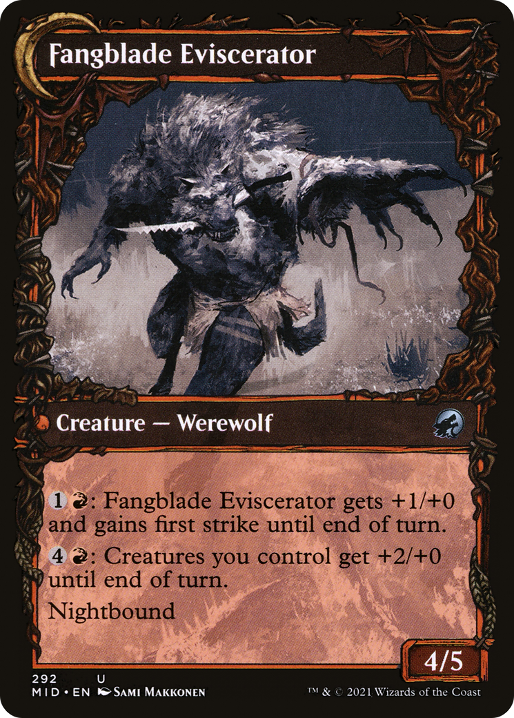 Fangblade Brigand (MID-292) [Innistrad: Midnight Hunt] (Showcase) MTG Single Wizards of the Coast