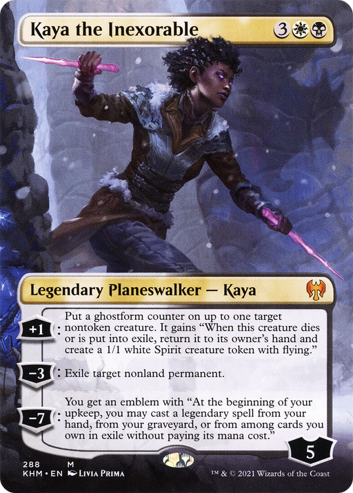 Kaya the Inexorable (KHM-288) [Kaldheim] (Borderless) MTG Single Wizards of the Coast