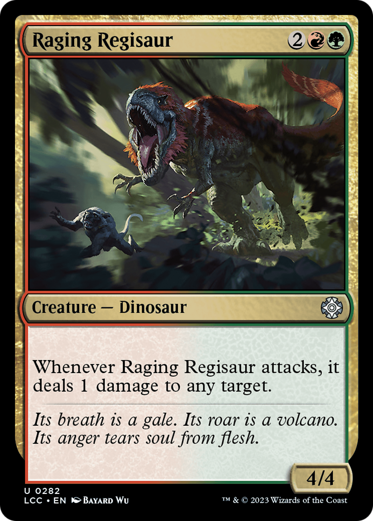 Raging Regisaur (LCC-282) [The Lost Caverns of Ixalan Commander] MTG Single Wizards of the Coast