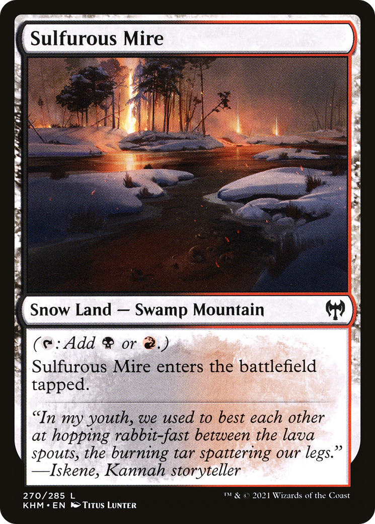 Sulfurous Mire (KHM-270) [Kaldheim] Foil MTG Single Wizards of the Coast