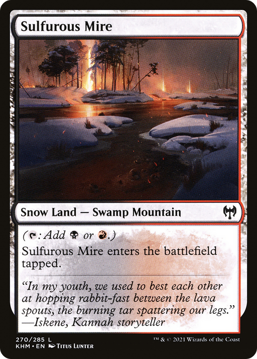 Sulfurous Mire (KHM-270) [Kaldheim] Foil MTG Single Wizards of the Coast