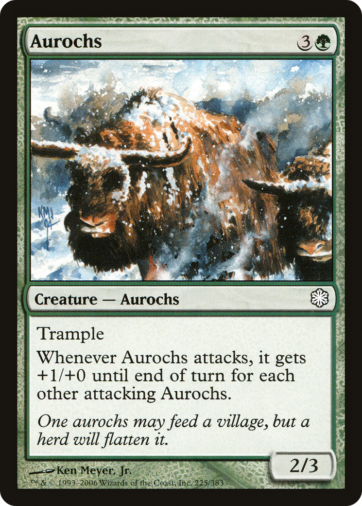 Aurochs (CTD-225) [Misc] Coldsnap Theme Decks MTG Single Wizards of the Coast