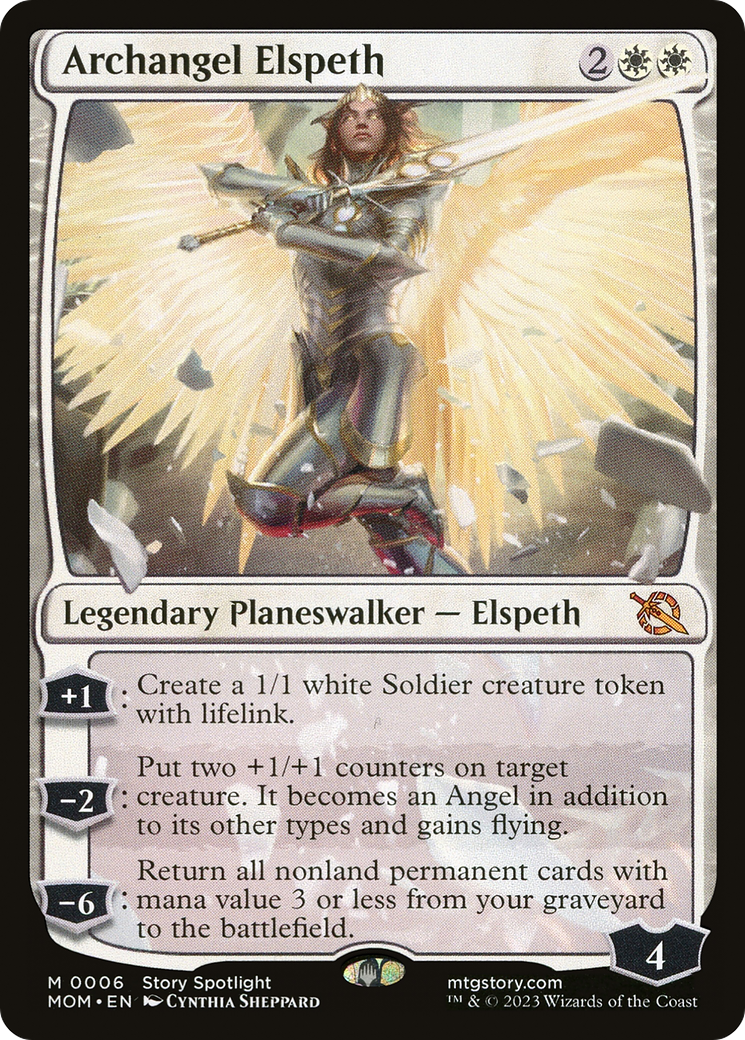 Archangel Elspeth (MOM-006) [March of the Machine] MTG Single Wizards of the Coast