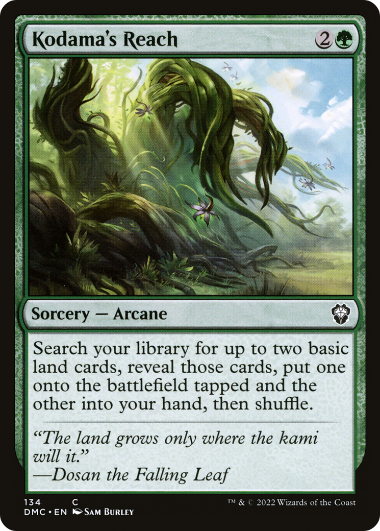 Kodama's Reach (DMC-134) [Dominaria United Commander] MTG Single Wizards of the Coast
