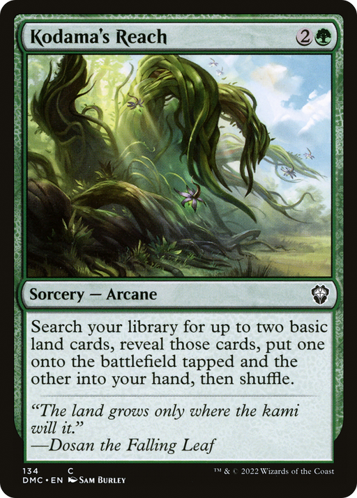 Kodama's Reach (DMC-134) [Dominaria United Commander] MTG Single Wizards of the Coast