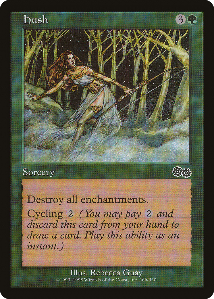 Hush (USG-266) [Urza's Saga] MTG Single Wizards of the Coast
