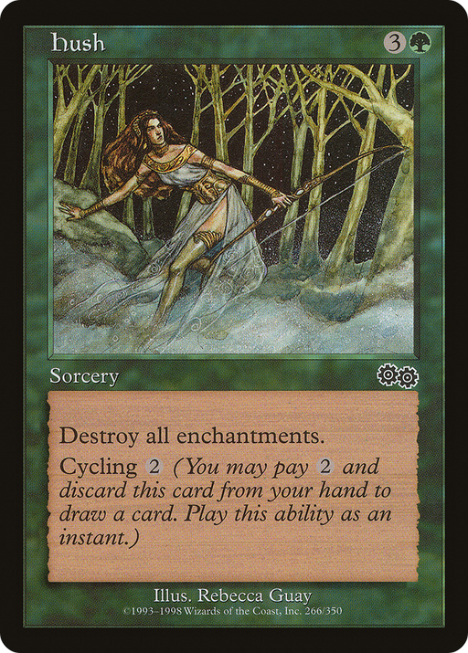 Hush (USG-266) [Urza's Saga] MTG Single Wizards of the Coast