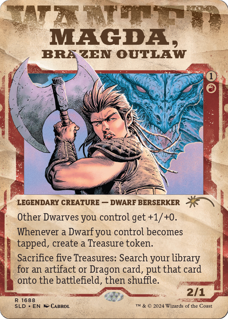 Magda, Brazen Outlaw (SLD-1688) [Secret Lair] Drop (Showcase) (Borderless) Foil MTG Single Wizards of the Coast