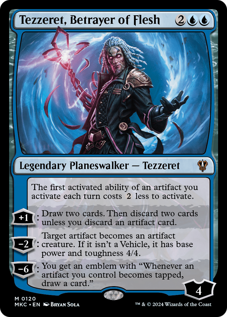 Tezzeret, Betrayer of Flesh (MKC-120) [Murders at Karlov Manor Commander] MTG Single Wizards of the Coast