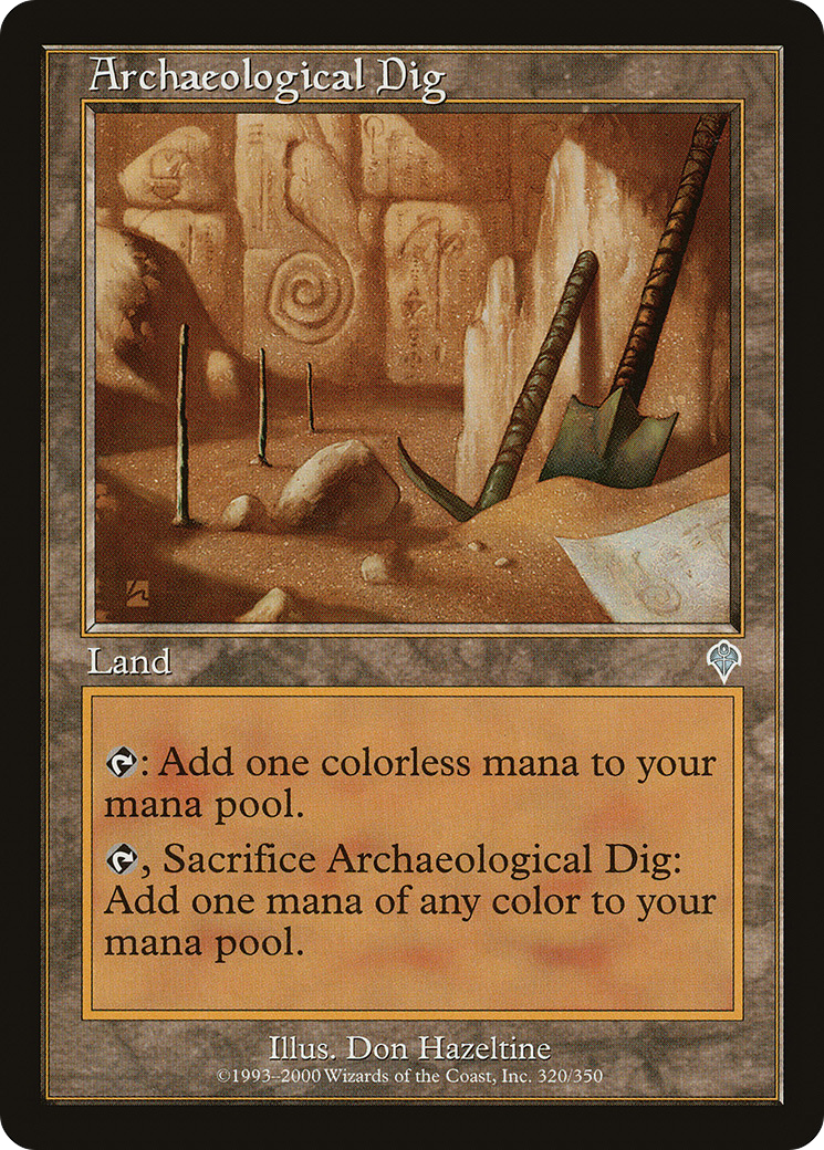 Archaeological Dig (INV-320) [Invasion] MTG Single Wizards of the Coast