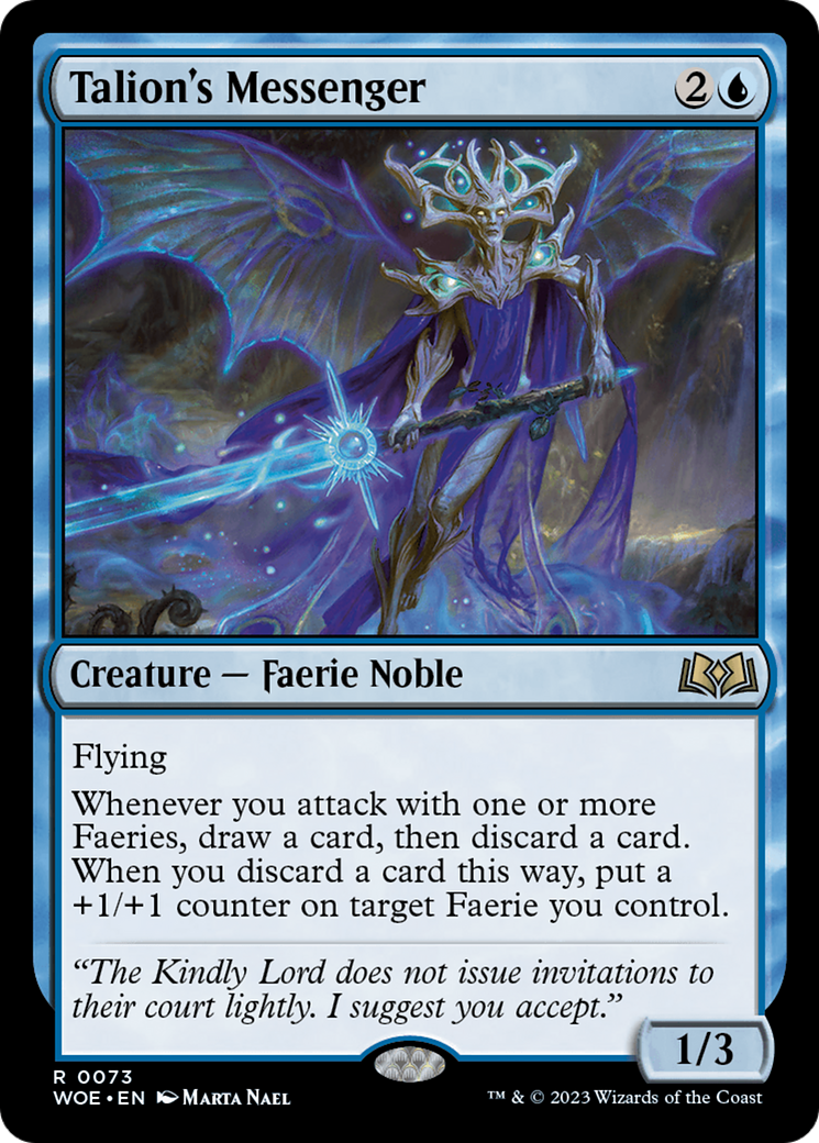Talion's Messenger (WOE-073) [Wilds of Eldraine] Foil MTG Single Wizards of the Coast